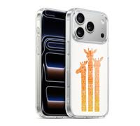 Head Case Designs Officially Licensed Cat Coquillette Orange Ombre Giraffes Animals Gel Case [Military Grade Protection] Compatible with Apple iPhone 17 Pro and Compatible with MagSafe