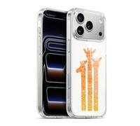 Head Case Designs Officially Licensed Cat Coquillette Orange Ombre Giraffes Animals Gel Case [Military Grade Protection] Compatible with Apple iPhone 17 Pro Max and Compatible with MagSafe