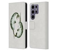 Head Case Designs Officially Licensed Cat Coquillette Original Narwhals Sea Leather Wallet Case Compatible with Samsung Galaxy S25 Ultra