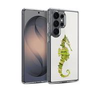 Head Case Designs Officially Licensed Cat Coquillette Seahorse Green Sea Gel Case [Military Grade Protection] Compatible with Samsung Galaxy S26 Ultra and Compatible with MagSafe
