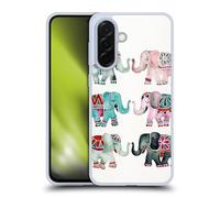 Head Case Designs Officially Licensed Cat Coquillette Turquoise Red Elephants Animals 2 Gel Case [Military Grade Protection] Compatible With Samsung Galaxy A36 5G