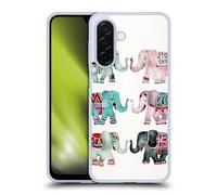 Head Case Designs Officially Licensed Cat Coquillette Turquoise Red Elephants Animals 2 Gel Case [Military Grade Protection] Compatible With Samsung Galaxy A26 5G
