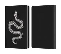 Head Case Designs Officially Licensed Cat Coquillette White Ombre Snake Skeleton Animals Leather Wallet Case Compatible With Amazon Kindle 11th Gen (2024)