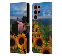 Head Case Designs Officially Licensed Celebrate Life Gallery Tractor Heaven Florals Leather Wallet Case Compatible With Samsung Galaxy S22 Ultra 5G