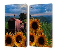 Head Case Designs Officially Licensed Celebrate Life Gallery Tractor Heaven Florals Leather Wallet Case Compatible With Apple iPad 10.2 2019/2020/2021