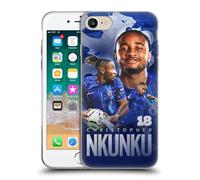 Head Case Designs Officially Licensed Chelsea FC Christopher Nkunku 2024/25 First Team Gel Case [Military Grade] Compatible with Apple iPhone 7/8 / SE 2020 & 2022 and Compatible with MagSafe