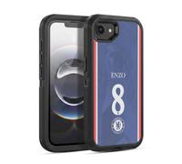 Head Case Designs Officially Licensed Chelsea FC Enzo Fernández 2025/26 Players Home Kit 1st Group Ultra-Armoured Shockproof Case [Military Grade] Compatible With Apple iPhone 16e / iPhone 17e