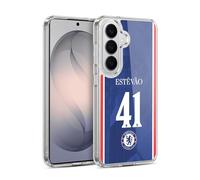 Head Case Designs Officially Licensed Chelsea FC Estêvão Willian 2025/26 Players Home Kit 2nd Group Gel Case [Military Grade] Compatible with Samsung Galaxy S26 Plus and Compatible with MagSafe