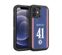 Head Case Designs Officially Licensed Chelsea FC Estêvão Willian 2025/26 Players Home Kit 2nd Group Ultra-Armoured Shockproof Case [Military Grade] Compatible With Apple iPhone 12 / iPhone 12 Pro