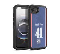 Head Case Designs Officially Licensed Chelsea FC Estêvão Willian 2025/26 Players Home Kit 2nd Group Ultra-Armoured Shockproof Case [Military Grade] Compatible With Apple iPhone 16e / iPhone 17e