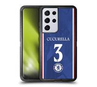 Head Case Designs Officially Licensed Chelsea FC Marc Cucurella 2025/26 Players Home Kit 1st Group Ultra-Armoured Shockproof Case [Military Grade] Compatible With Samsung Galaxy S21 Ultra 5G