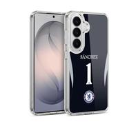 Head Case Designs Officially Licensed Chelsea FC Robert Sánchez 2025/26 Players Home Kit 1st Group Gel Case [Military Grade] Compatible with Samsung Galaxy S26 Plus and Compatible with MagSafe