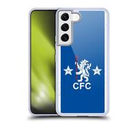 Head Case Designs Officially Licensed Chelsea Football Club 1978 Home Retro Kit and Stadium Gel Case [Military Grade Protection] Compatible with Samsung Galaxy S22 5G and Compatible with MagSafe