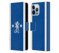 Head Case Designs Officially Licensed Chelsea Football Club 1978 Home Retro Kit and Stadium Leather Flip Case Compatible With Apple iPhone 13 Pro Max