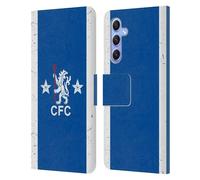 Head Case Designs Officially Licensed Chelsea Football Club 1978 Home Retro Kit and Stadium Leather Flip Case Compatible With Samsung Galaxy A34 5G