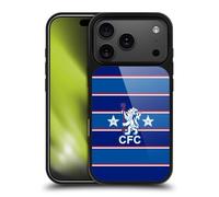 Head Case Designs Officially Licensed Chelsea Football Club 1984 Home Retro Kit and Stadium Gel Armour Case [Military Grade Protection] Compatible With Apple iPhone 17 Pro