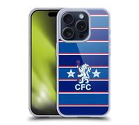 Head Case Designs Officially Licensed Chelsea Football Club 1984 Home Retro Kit and Stadium Gel Case [Military Grade Protection] Compatible with Apple iPhone 15 Pro and Compatible with MagSafe