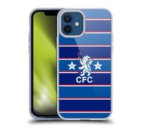 Head Case Designs Officially Licensed Chelsea Football Club 1984 Home Retro Kit and Stadium Gel Case [Military Grade] Compatible with Apple iPhone 12 / iPhone 12 Pro and Compatible with MagSafe