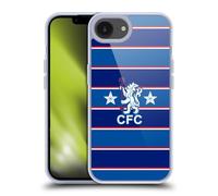 Head Case Designs Officially Licensed Chelsea Football Club 1984 Home Retro Kit and Stadium Gel Case [Military Grade Protection] Compatible with Apple iPhone 16e and Compatible with MagSafe