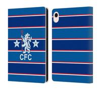 Head Case Designs Officially Licensed Chelsea Football Club 1984 Home Retro Kit and Stadium Leather Flip Case Compatible With Apple iPad mini (2021/2024)