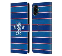 Head Case Designs Officially Licensed Chelsea Football Club 1984 Home Retro Kit and Stadium Leather Flip Case Compatible With Samsung Galaxy A07