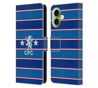 Head Case Designs Officially Licensed Chelsea Football Club 1984 Home Retro Kit and Stadium Leather Flip Case Compatible With Apple iPhone 17