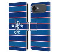 Head Case Designs Officially Licensed Chelsea Football Club 1984 Home Retro Kit and Stadium Leather Flip Case Compatible With Apple iPhone 17 Air