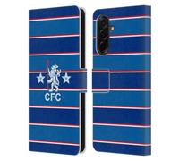 Head Case Designs Officially Licensed Chelsea Football Club 1984 Home Retro Kit and Stadium Leather Flip Case Compatible With Samsung Galaxy A36 5G