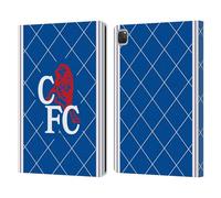 Head Case Designs Officially Licensed Chelsea Football Club 1988 Home Retro Kit and Stadium Leather Flip Case Compatible With Apple iPad Pro 12.9 2020/2021/2022