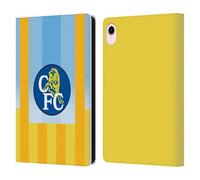 Head Case Designs Officially Licensed Chelsea Football Club 1998 Away Retro Kit and Stadium Leather Flip Case Compatible With Apple iPad mini (2021/2024)