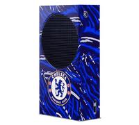 Head Case Designs Officially Licensed Chelsea Football Club Abstract Brush Art Game Console Wrap Case Cover Compatible With Xbox Series S Console