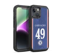 Head Case Designs Officially Licensed Chelsea Football Club Alejandro Garnacho 2025/26 Players Home Kit 2nd Group Ultra-Armoured Shockproof Case [Military Grade] Compatible With Apple iPhone 14