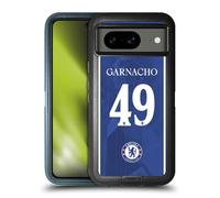 Head Case Designs Officially Licensed Chelsea Football Club Alejandro Garnacho 2025/26 Players Home Kit 2nd Group Ultra-Armoured Shockproof Case [Military Grade] Compatible With Google Pixel 8