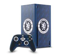 Head Case Designs Officially Licensed Chelsea Football Club Away 2023/24 Kit Game Console Wrap and Game Controller Skin Bundle Compatible With Xbox Series X