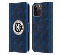 Head Case Designs Officially Licensed Chelsea Football Club Away 2023/24 Kit Leather Flip Case Compatible With Apple iPhone 15 Pro Max