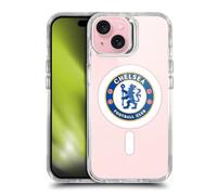 Head Case Designs Officially Licensed Chelsea Football Club Badge Logo Icon Shockproof Bumper Case [Military Grade Protection] Compatible with Apple iPhone 15 and Compatible with MagSafe