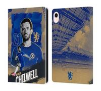 Head Case Designs Officially Licensed Chelsea Football Club Ben Chilwell 2023/24 First Team Leather Flip Case Compatible With Apple iPad mini (2021/2024)