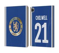 Head Case Designs Officially Licensed Chelsea Football Club Ben Chilwell 2023/24 Players Home Kit Leather Flip Case Compatible With Apple iPad Pro 12.9 2020/2021/2022