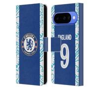 Head Case Designs Officially Licensed Chelsea Football Club Bethany England 2022/23 Women's Home Kit Leather Flip Case Compatible With Google Pixel 10