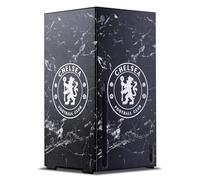 Head Case Designs Officially Licensed Chelsea Football Club Black Marble Art Game Console Wrap Case Cover Compatible With Xbox Series X