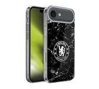 Head Case Designs Officially Licensed Chelsea Football Club Black Marble Crest Gel Case [Military Grade Protection] Compatible With Apple iPhone 17 Air