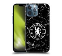 Head Case Designs Officially Licensed Chelsea Football Club Black Marble Crest Hard Back Case Compatible With Apple iPhone 13 Pro Max