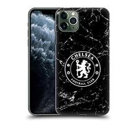 Head Case Designs Officially Licensed Chelsea Football Club Black Marble Crest Hard Back Case Compatible With Apple iPhone 11 Pro Max
