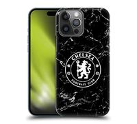 Head Case Designs Officially Licensed Chelsea Football Club Black Marble Crest Hard Back Case Compatible With Apple iPhone 14 Pro Max