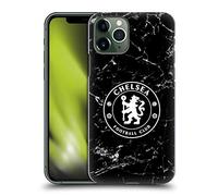 Head Case Designs Officially Licensed Chelsea Football Club Black Marble Crest Hard Back Case Compatible With Apple iPhone 11 Pro