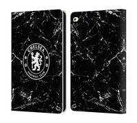 Head Case Designs Officially Licensed Chelsea Football Club Black Marble Crest Leather Flip Case Compatible With Apple iPad Air 2 (2014)