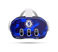 Head Case Designs Officially Licensed Chelsea Football Club Camouflage Art Vinyl Sticker Skin Decal Cover Compatible With Meta Quest 3