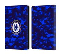 Head Case Designs Officially Licensed Chelsea Football Club Camouflage Crest Leather Flip Case Compatible With Amazon Kindle Paperwhite 6
