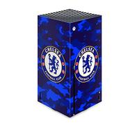 Head Case Designs Officially Licensed Chelsea Football Club Camouflage Mixed Logo Vinyl Sticker Gaming Skin Decal Cover Compatible With Xbox Series X Console