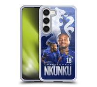Head Case Designs Officially Licensed Chelsea Football Club Christopher Nkunku 2024/25 First Team Gel Case [Military Grade] Compatible with Samsung Galaxy S23 5G and Compatible with MagSafe